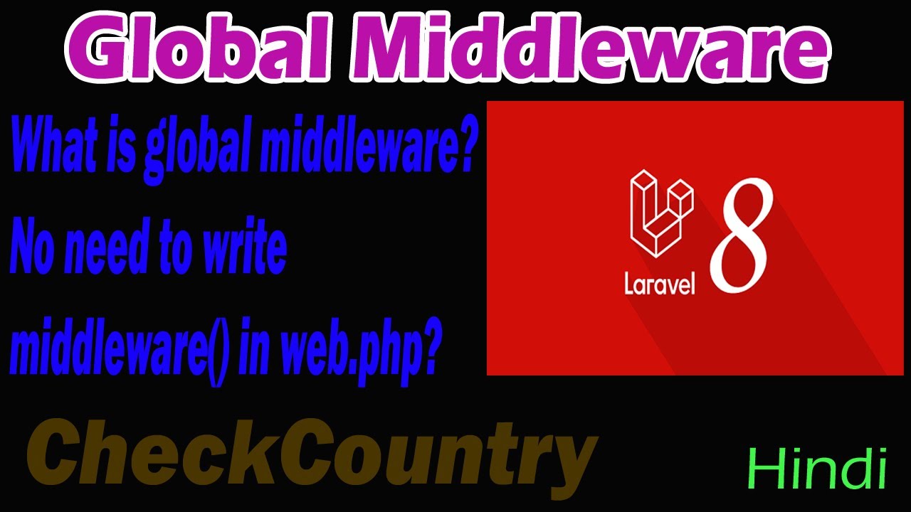 Laravel-8 Tutorial Part-18 | Global Middleware | What is global MW