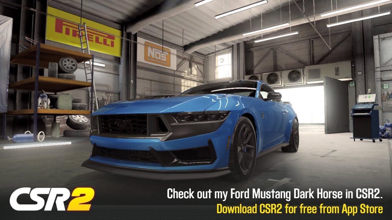 CSR2 - Mustang Dark Horse - tune & shift - 9.356