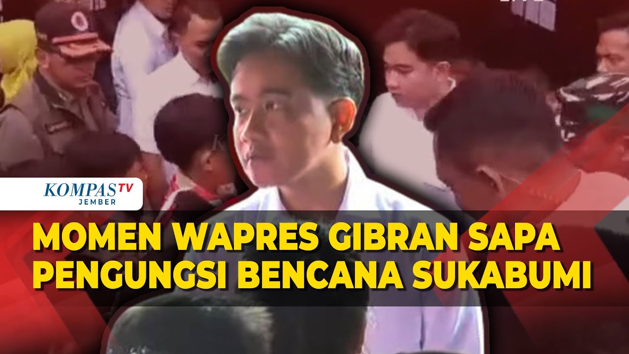 Wapres Gibran Sapa Pengungsi Terdampak Bencana Sukabumi