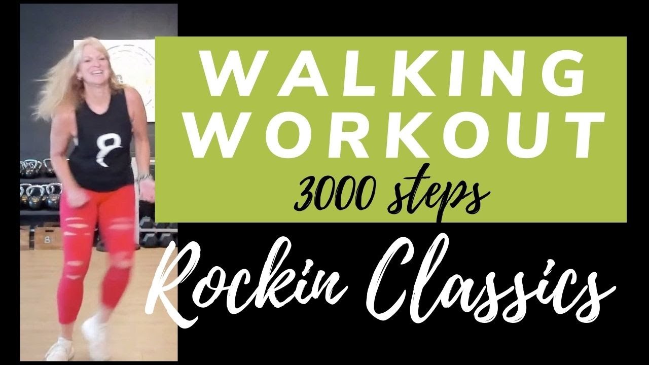 Rockin Classics Walking Workout | 3000 steps at Home in 25 min | Fitness over 50