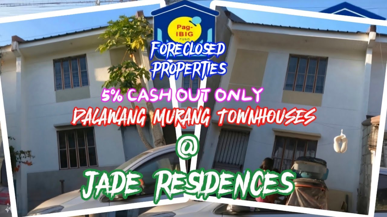 UNOCCUPIED - DALAWANG MURANG TOWNHOUSE @ JADE RESIDENCES | PAG-IBIG FORECLOSED PROPERTIES