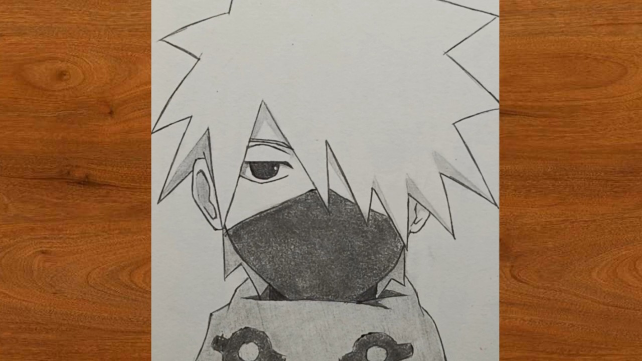 How to draw Kakashi chibi