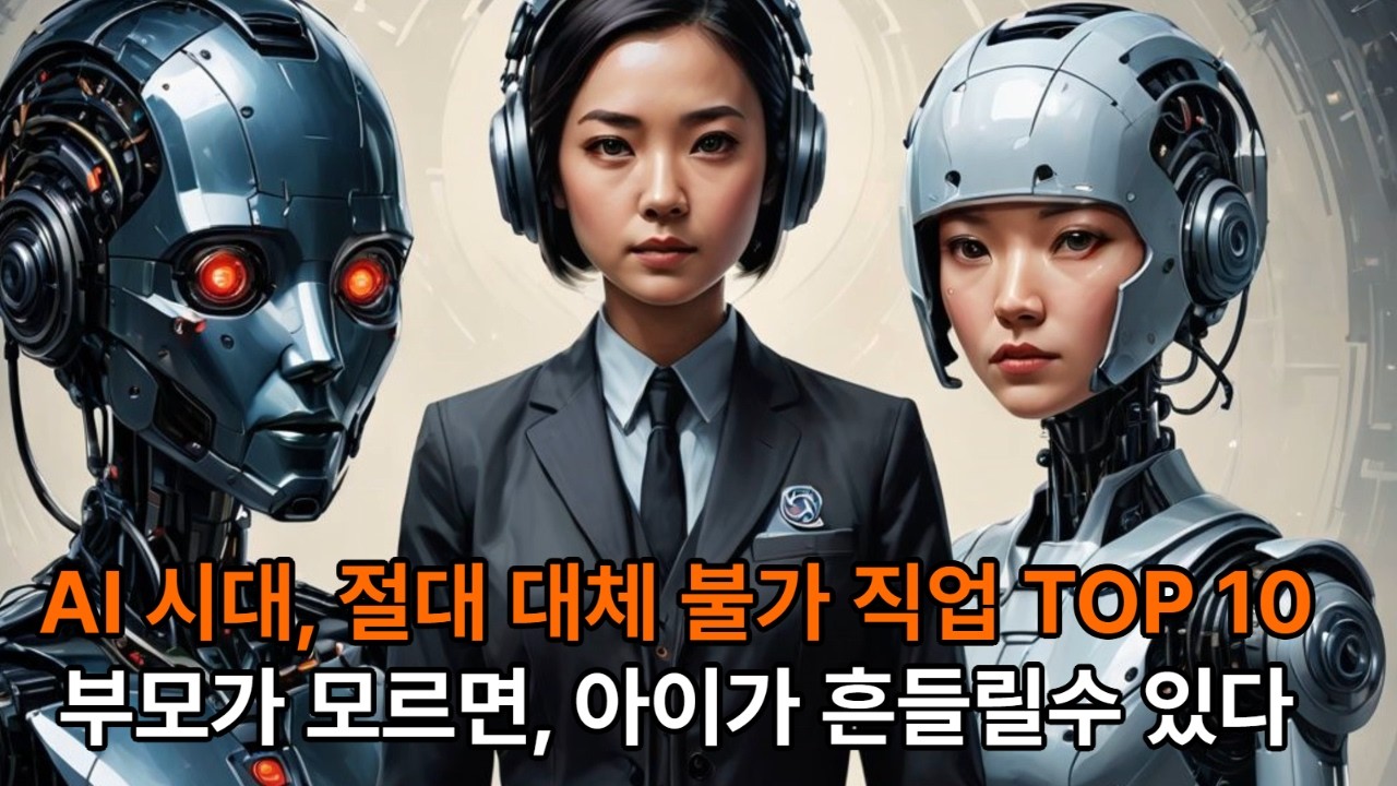 AI가 절대 대체 불가 직업 TOP10, 부모가 모르면 아이가 흔들릴수 있다