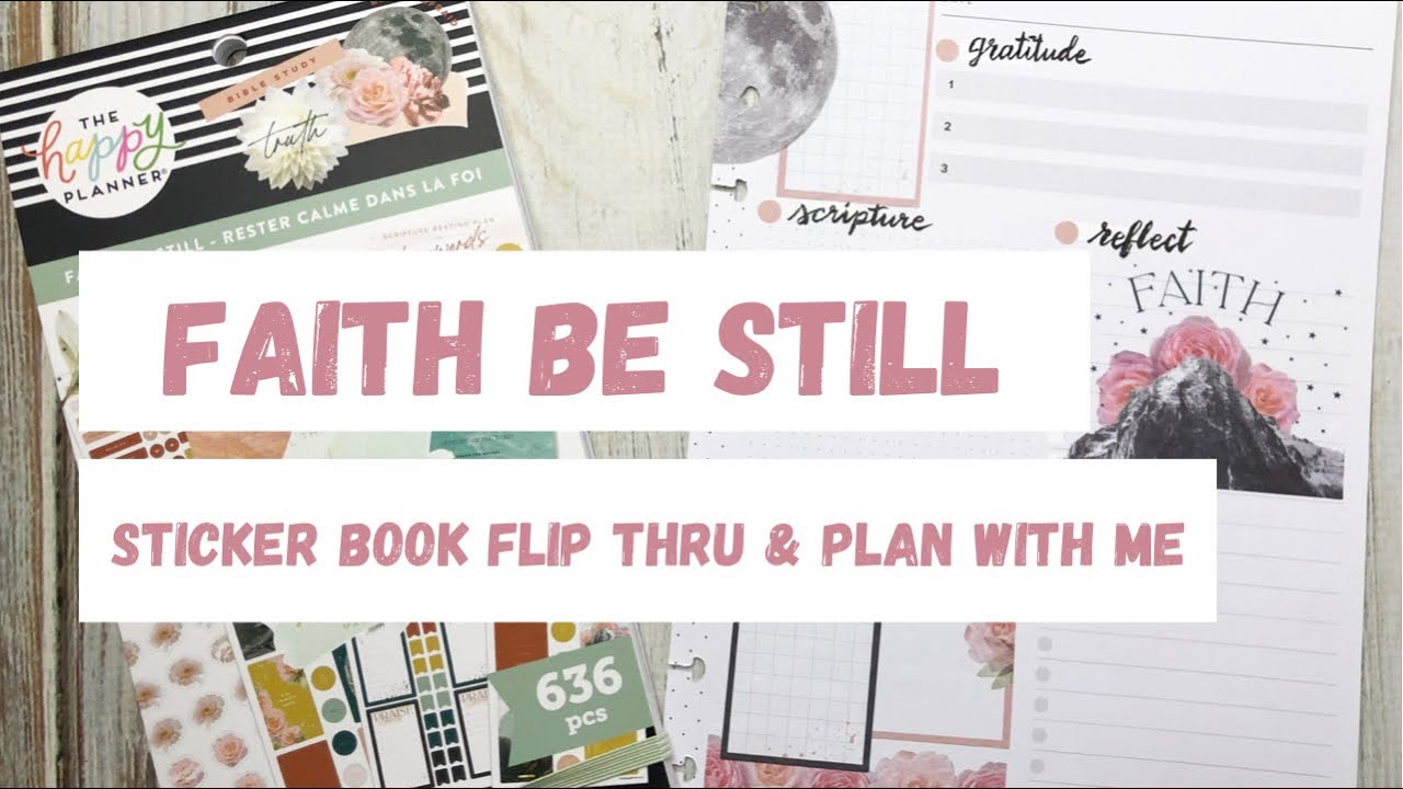 Faith Be Still | Sticker Book Flip Thru | Plan With Me