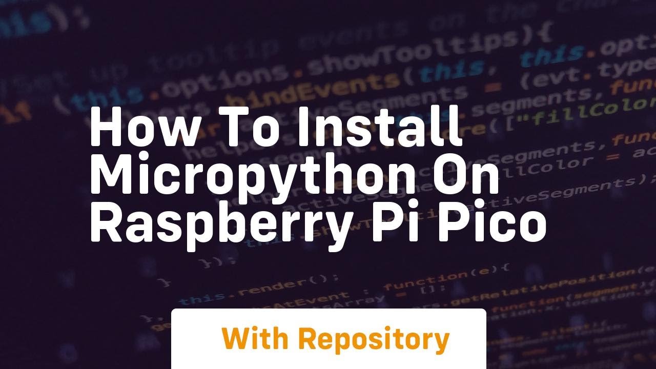 how to install micropython on raspberry pi pico