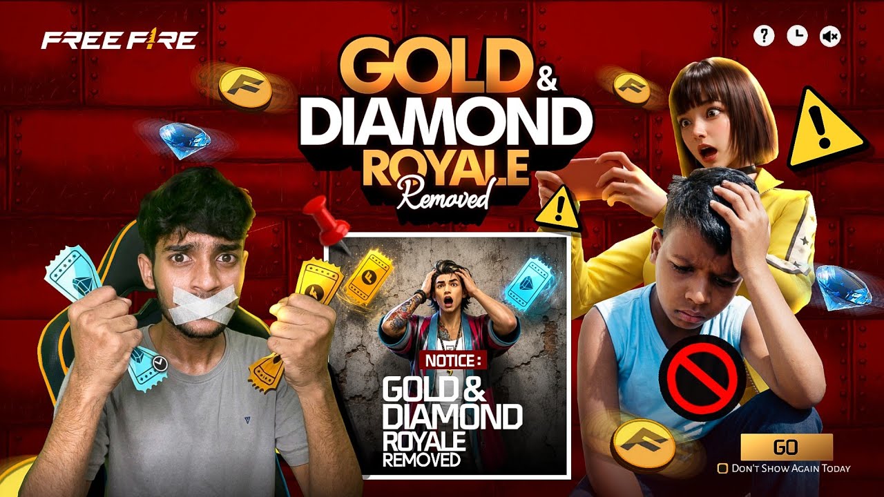 GOLD ROYALE REMOVE ⚠️ Free Fire Max