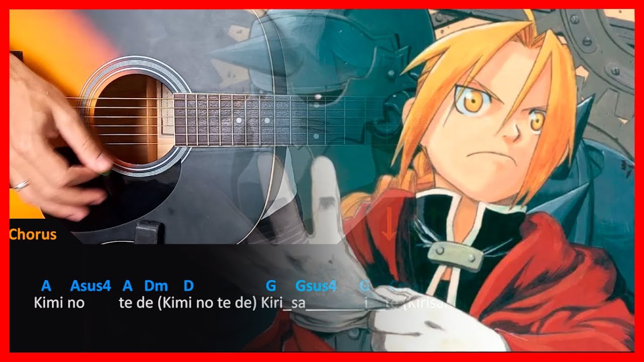 Fullmetal Alchemist OP - Melissa | Acoustic Guitar Lesson [Tutorial + TAB + CHORDS]