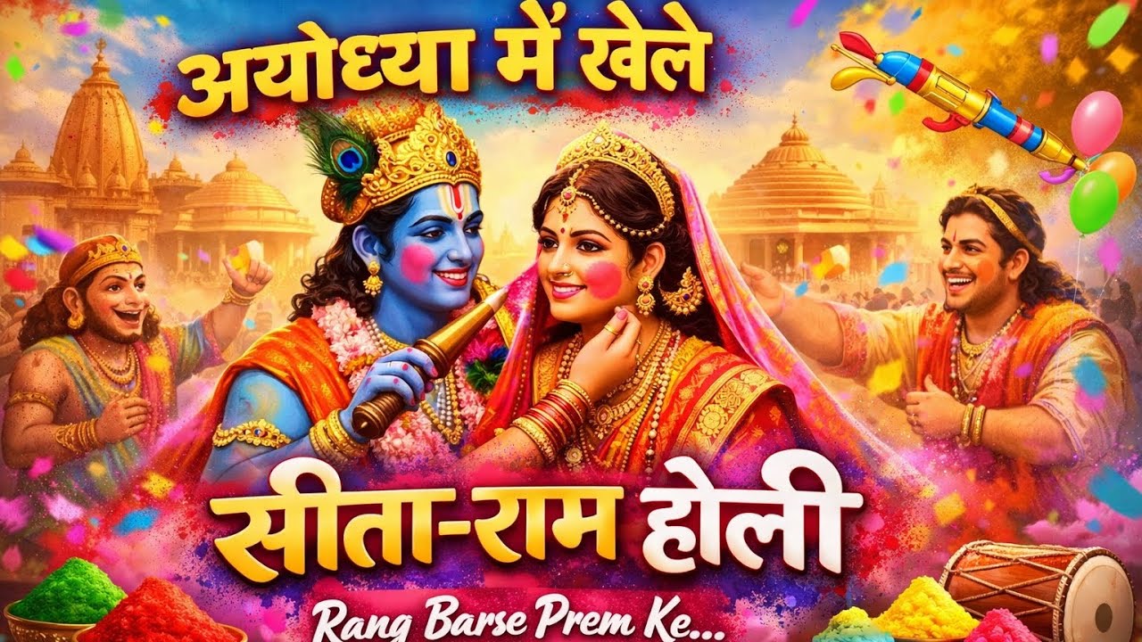 अयोध्या में खेले सीता राम होली 🌸 | New Holi Bhajan 2026 | Sita Ram Holi Song | Rang Barse Prem Ke