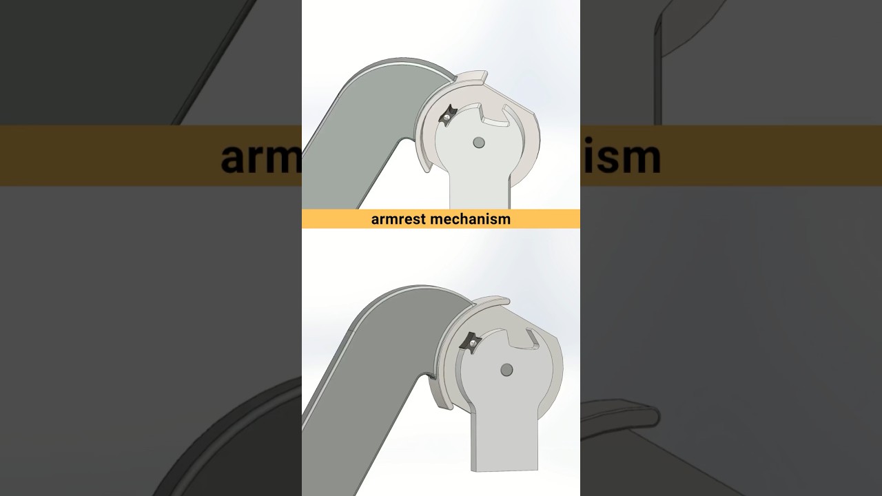 Armrest Inside Mechanism #working #3ddesign #cad #solidworks #engineering #mechanical