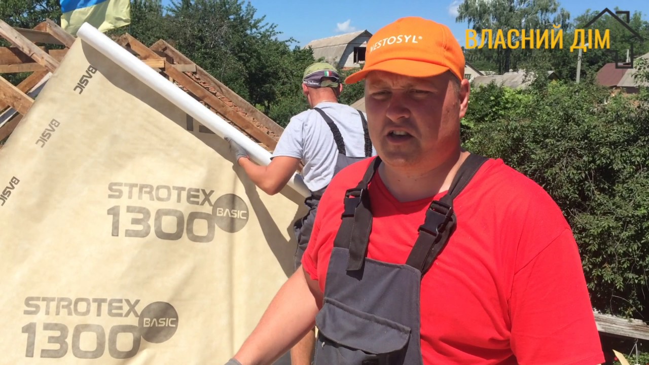 Монтаж обрешітки, мембрани та контррейки. Підготовка до монтажу металочерепиці