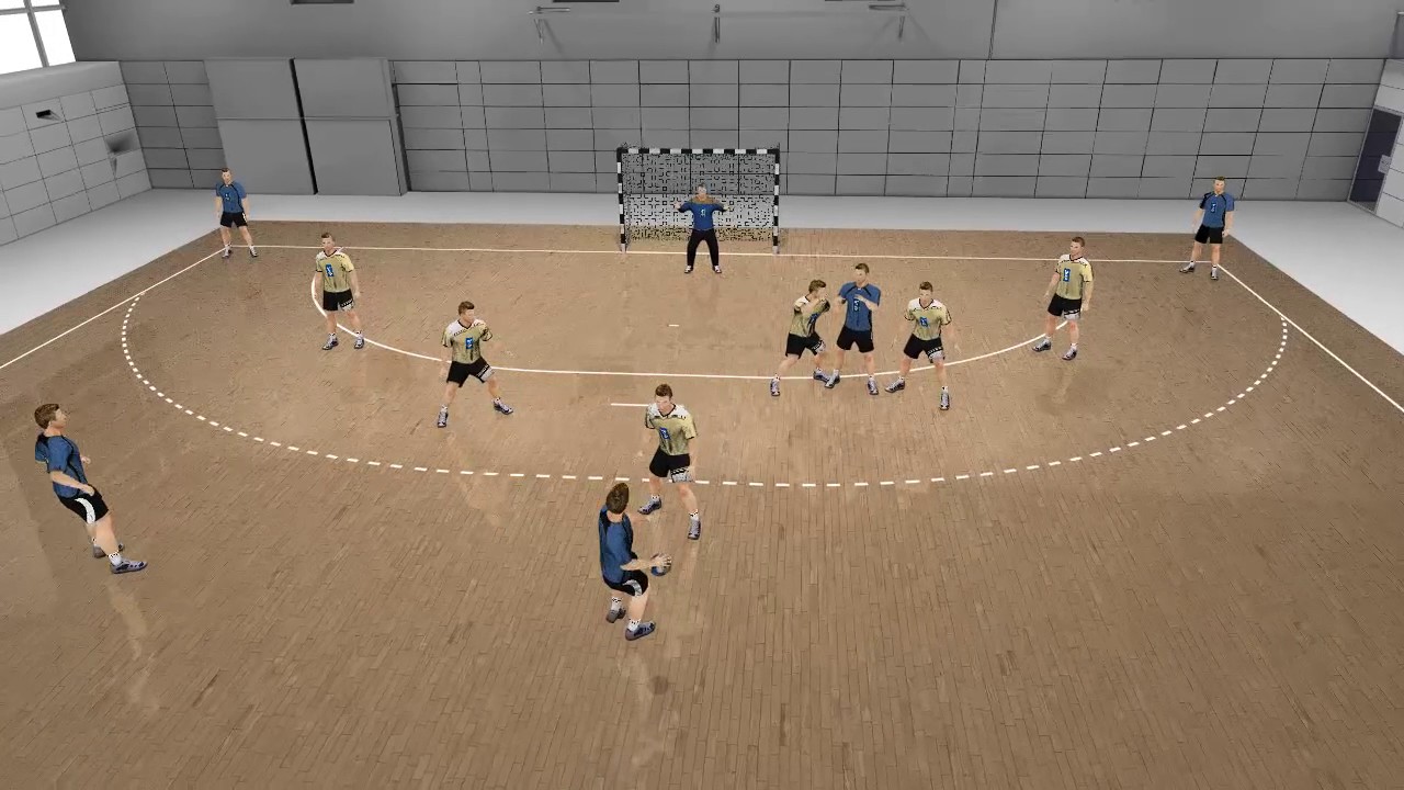 Defence tactic — 3-2-1 defence system 2 | Handball at school | IHF Education Centre