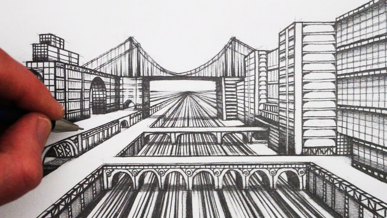 How to Draw 1-Point Perspective: Step by Step