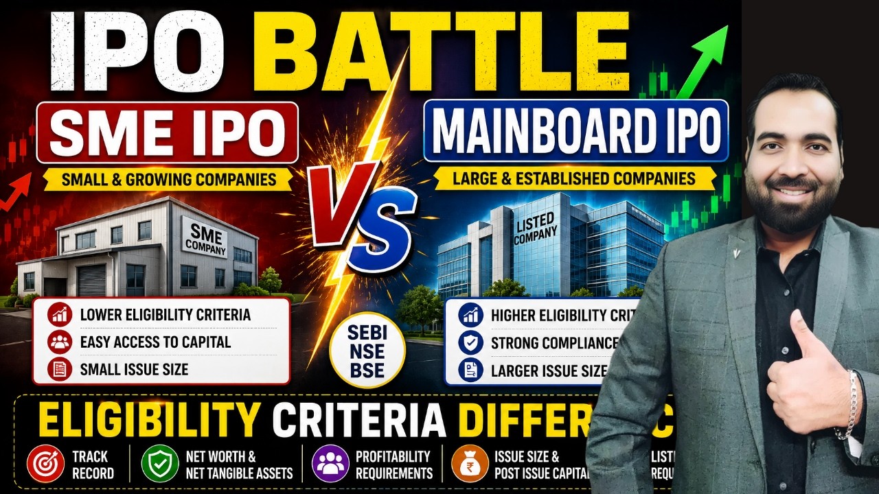 IPO series (Part-8): SME vs Mainboard IPO | Eligibility Criteria Difference Explained