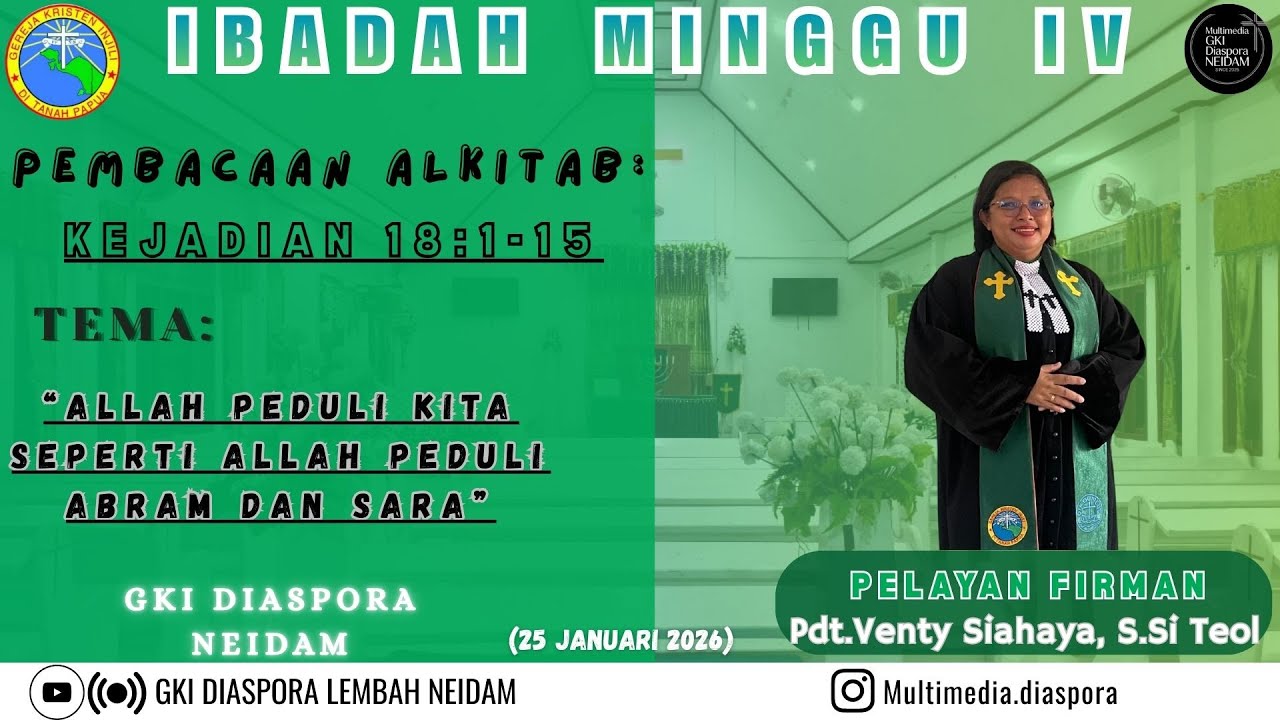 IBADAH MINGGU 25 JANUARI 2026