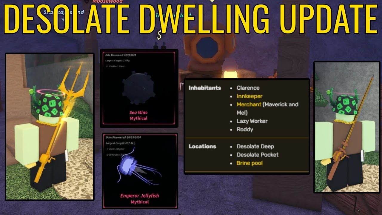 NEW DESOLATE DWELLING UPDATE IN FISCH ROBLOX!