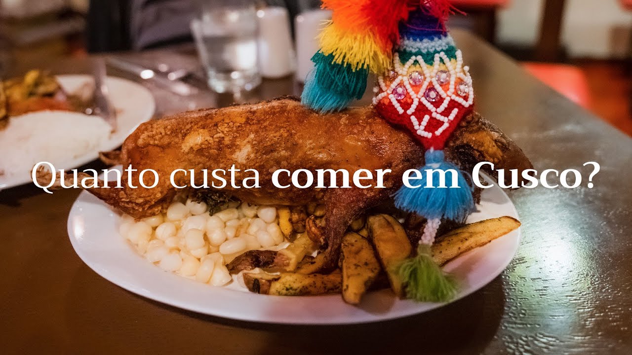 QUANTO custa comer em Cusco - Provamos o Porquinho da Índia
