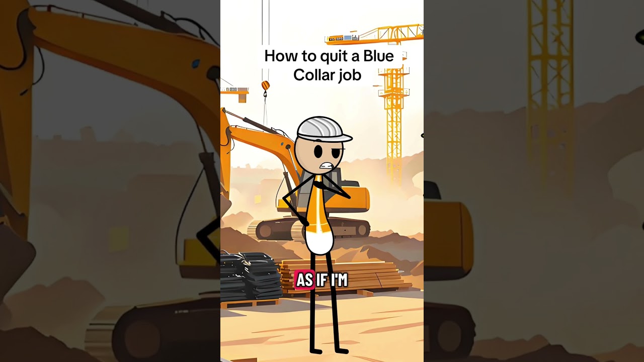 How to quit a Blue Collar job#comedy #drama #bluecollar #skit #animation
