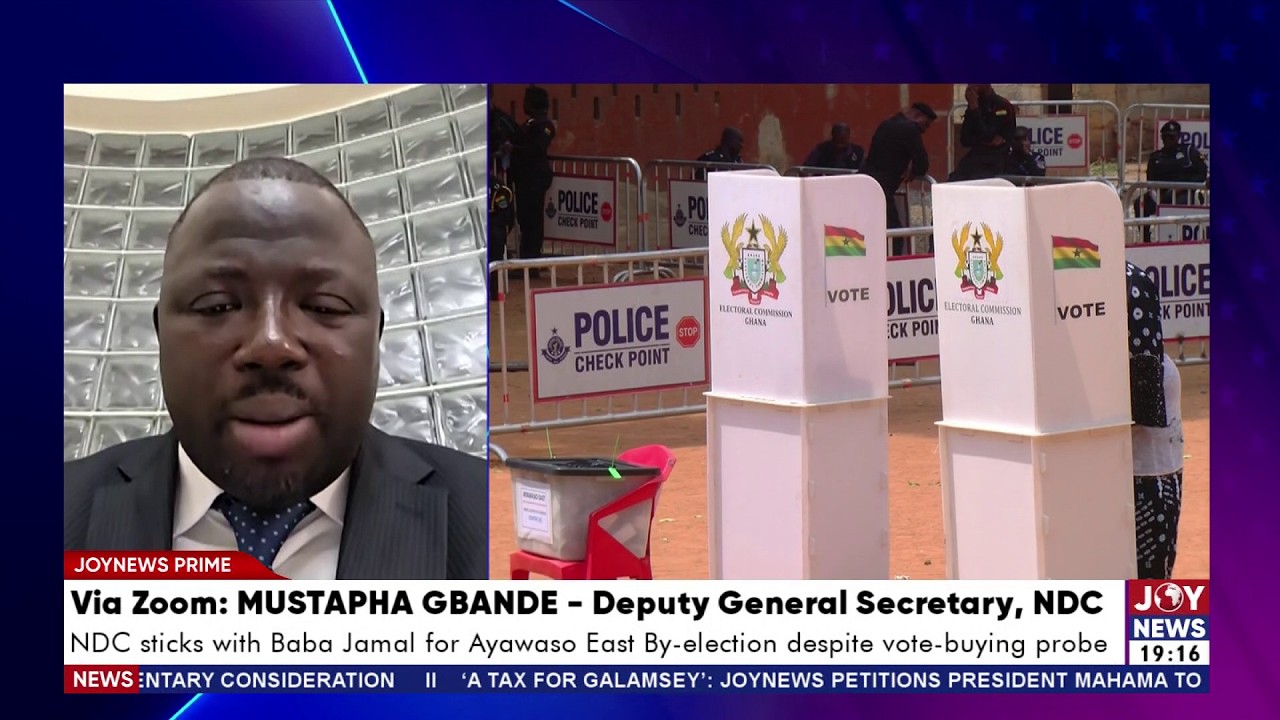 NDC sticks with Baba Jamal for Ayawaso East By-election despite vote-buying probe  | Joy News Prime
