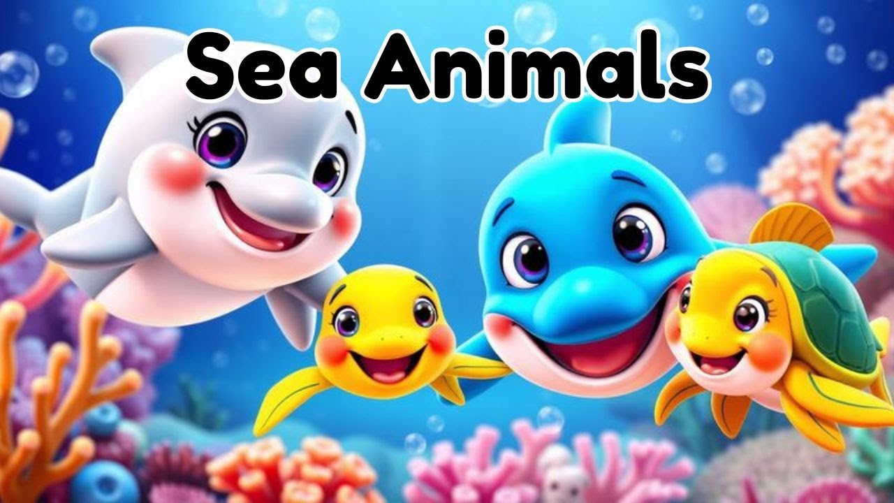 Sea Animals for Kids | Learn Ocean Animal Names in English