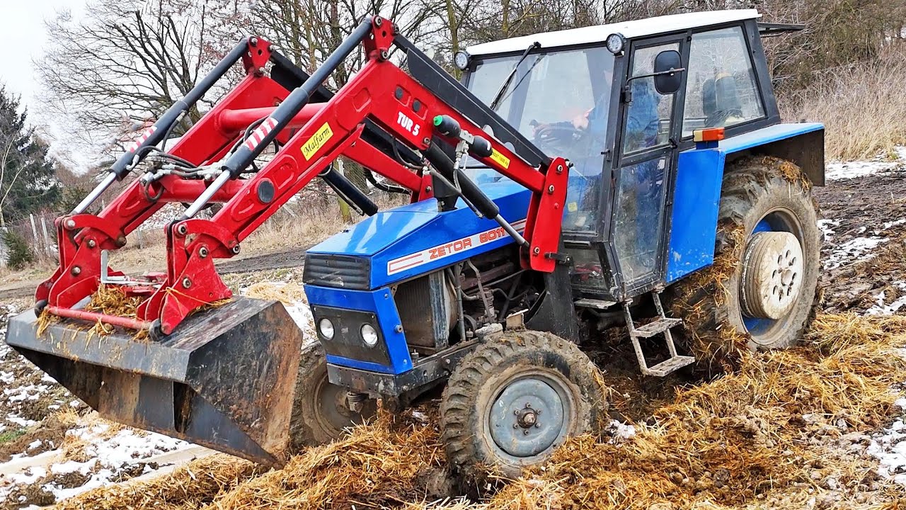Super low idle RPM & manure🤙ZETOR Crystal 8011🚜|4K| real sound