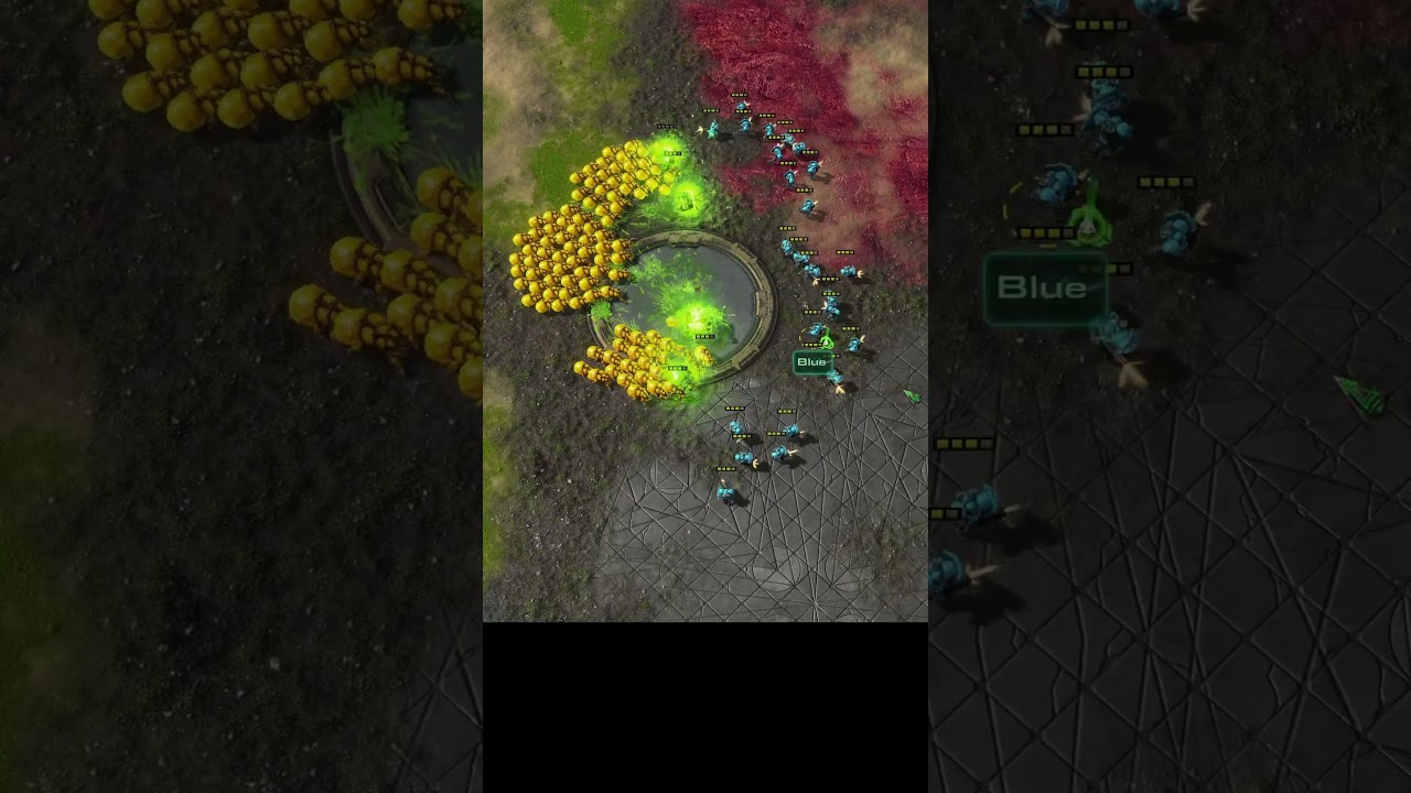 Who wins? 25 Marines vs 150 Banelings #sc2 #starcraft #starcraft2 #blizzard #gaming