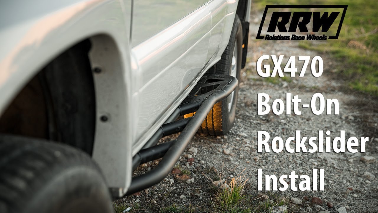 Как установить накладки на пороги на Lexus GX470 и 4Runner | Накладки на пороги RRW V3 с болтовым...