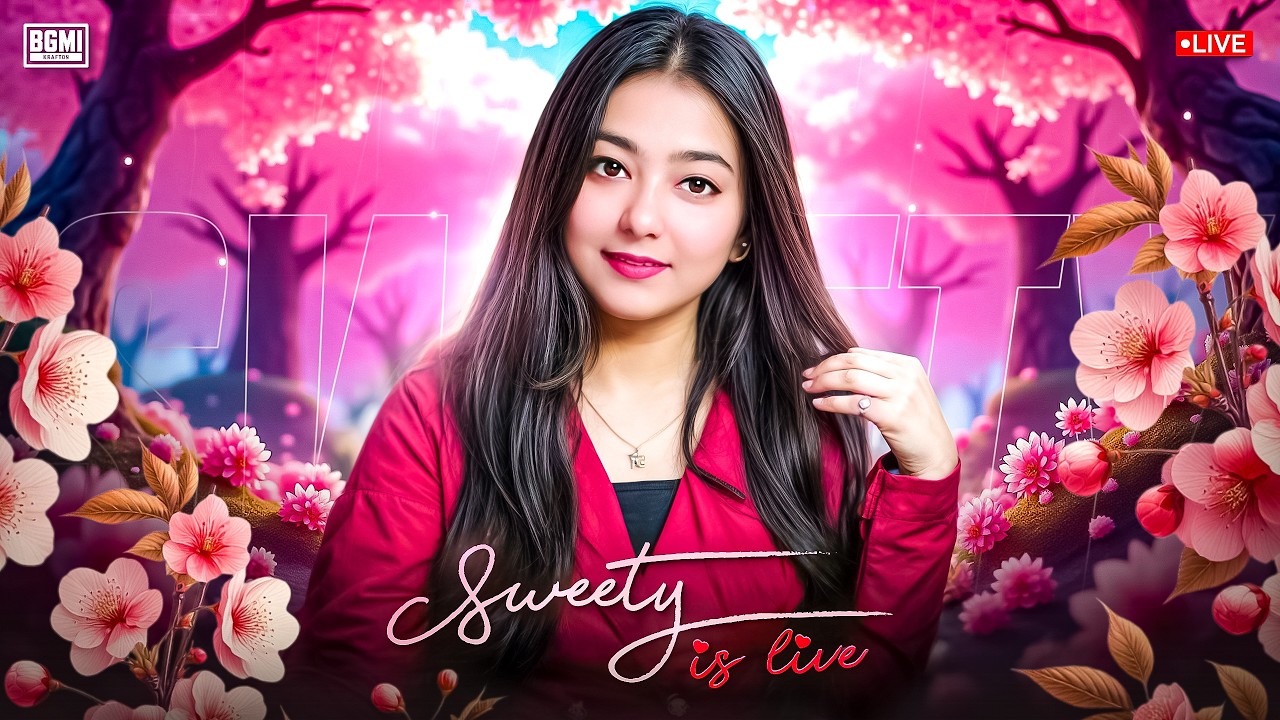 BGMI LIVE 🔴 RANK PUSH TO HONE SE RAHA |SWEETY IS LIVE #live #bgmi #girlgamer #shorts #shortsfeed