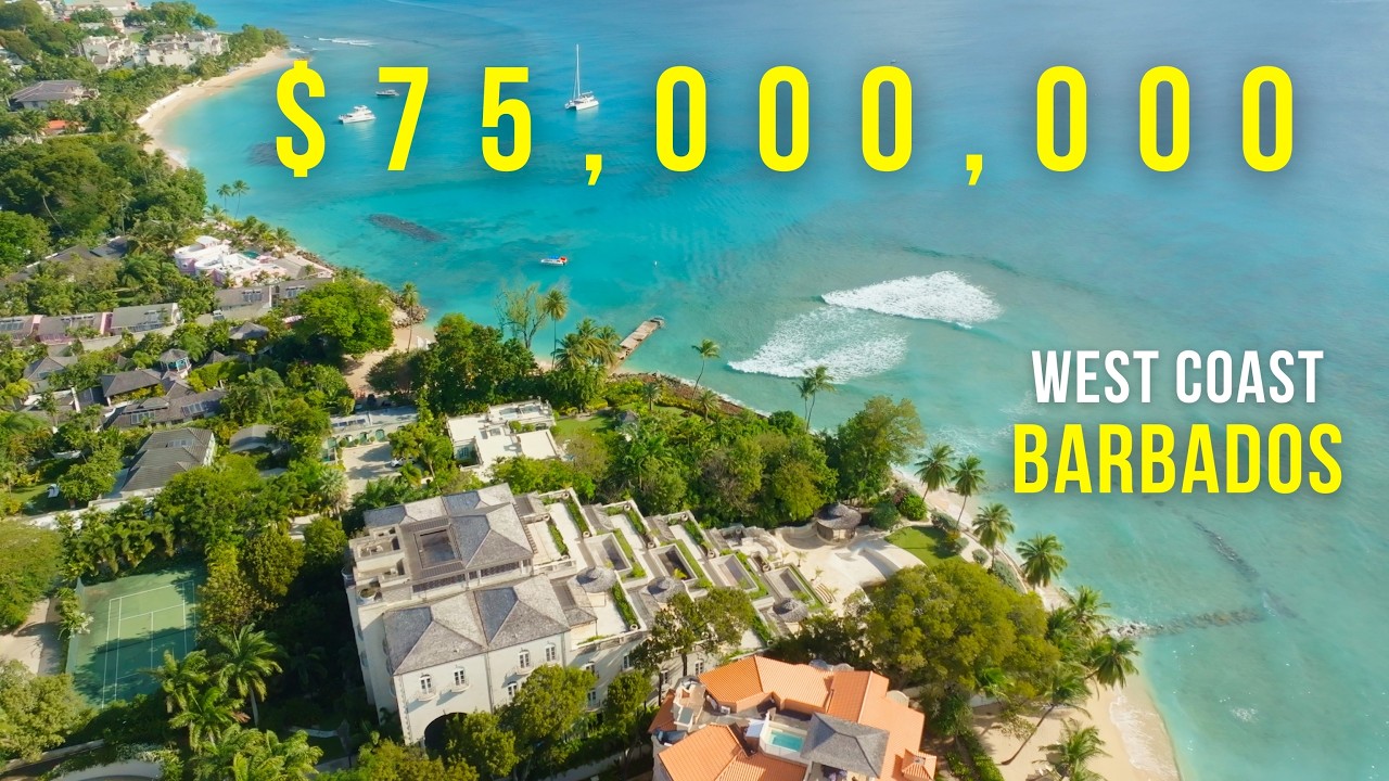 INSIDE the Most Expensive Home in Barbados | 5 Pools, 75,000 SF, and Entirely Carved From Coral