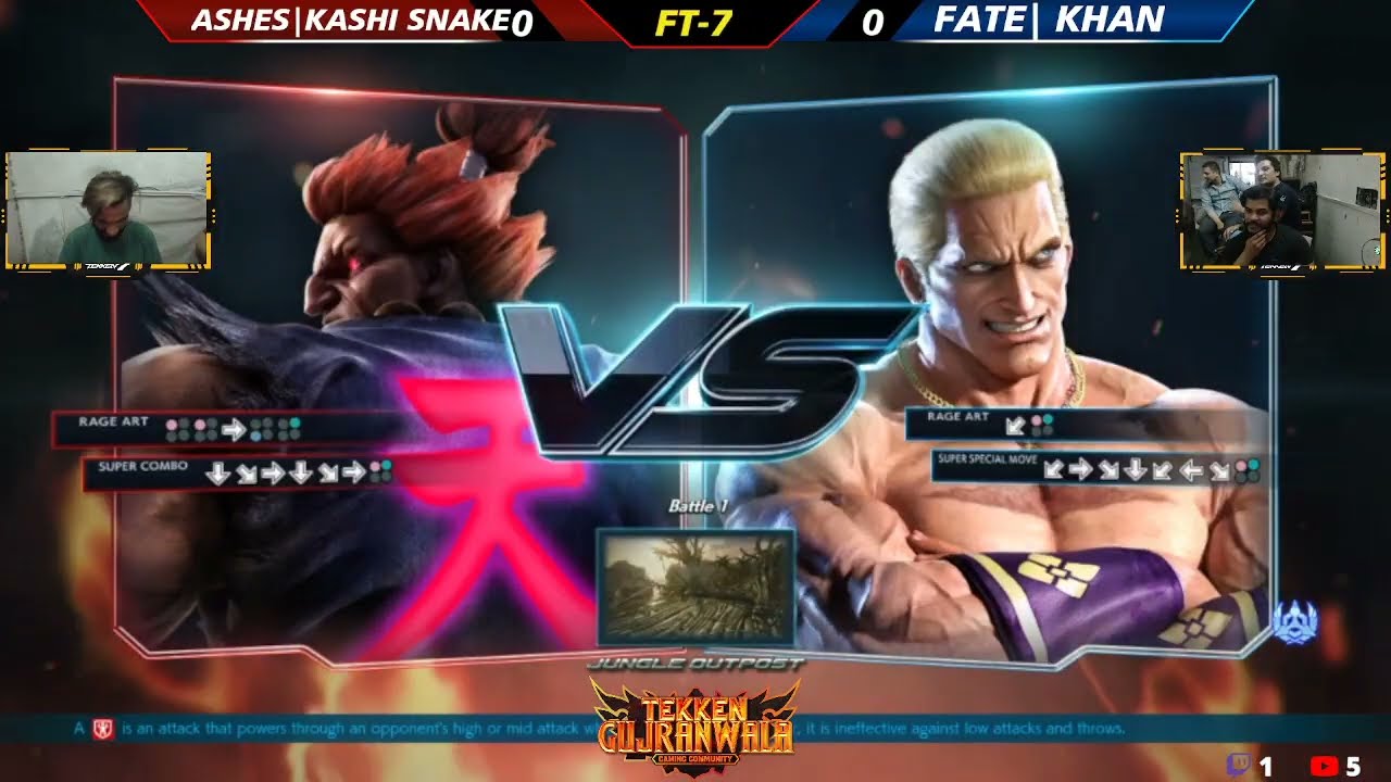 [FT7] FATE| Khan (Geese) VS Kashi Snake (Akuma) Tekken 7 Pakistan
