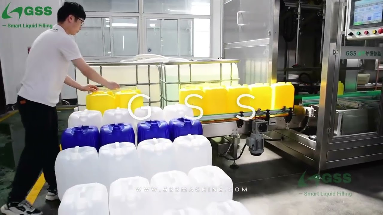 Fully Automatic Detergent Jerrycan Filling Line