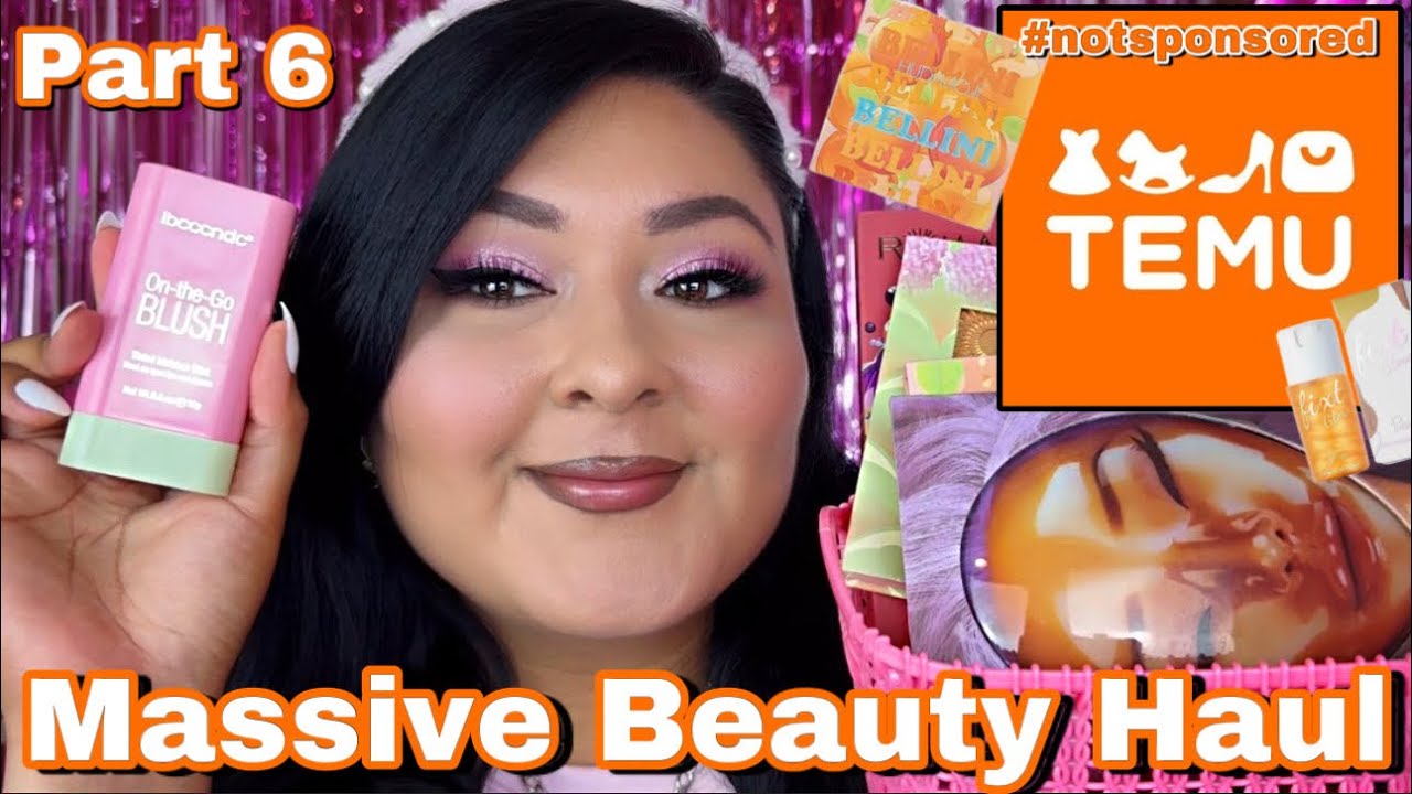 MASSIVE TEMU BEAUTY & LIFESTYLE HAUL + DUPES FOR HIGH END MAKEUP!! PT6