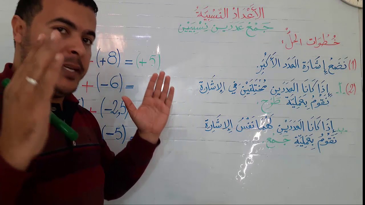 طريقة سهلة جدا لجمع عددين نسبيين -   سنة 2 متوسط   -