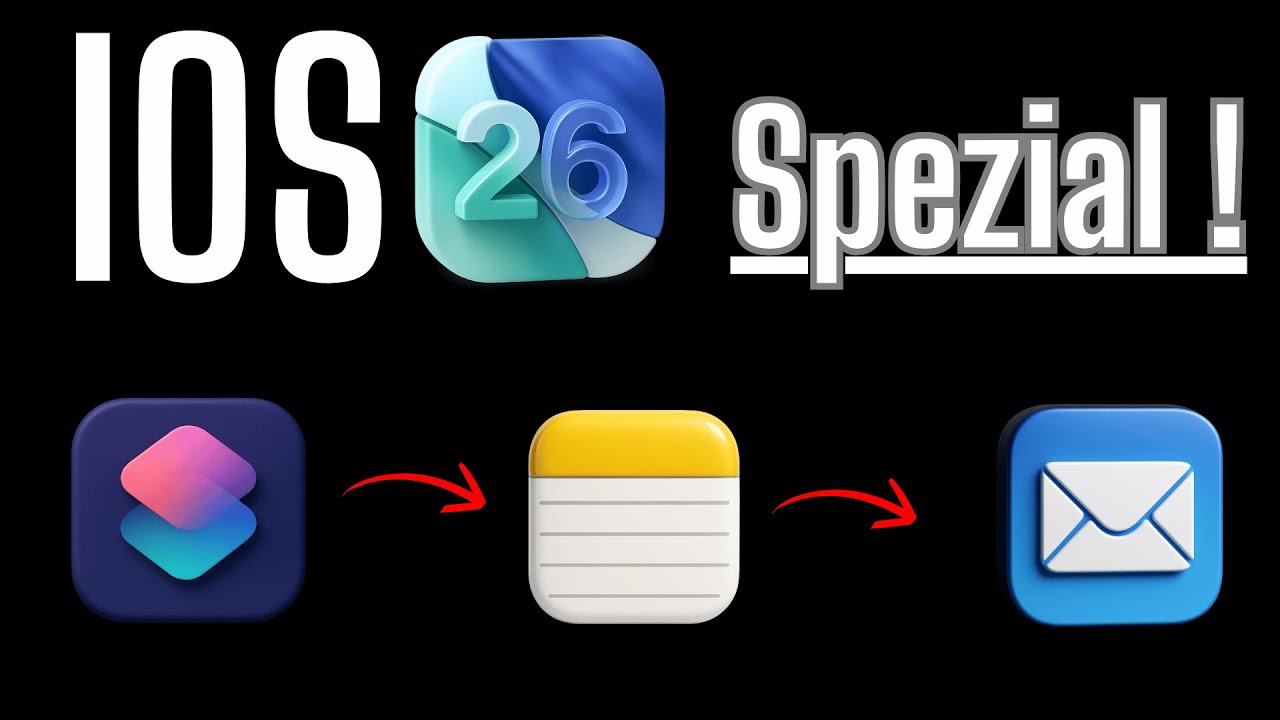 iOS 26 Spezial: 3 geniale Kurzbefehle f&uuml;r Notizen & Mail 🚀