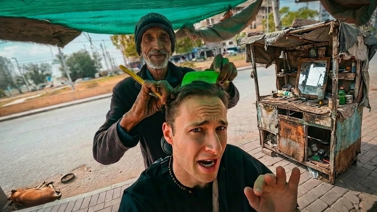 $100 Painful Street Haircut in Pakistan... 🇵🇰