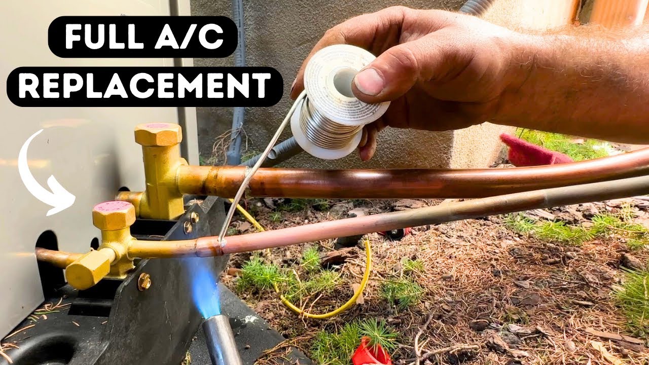 Full Air Conditioner Replacement Using Stay Brite 8 Solder!