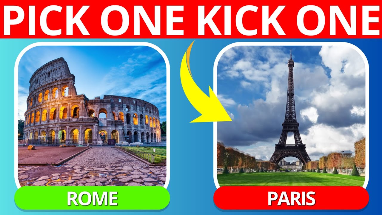 Pick One Kick One - Cities Edition🏙️🌆 | Would you rather pick? | Travel Quiz
