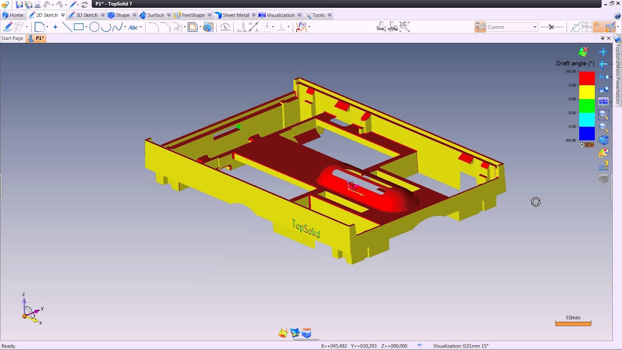 TopSolid'Mold 7: Part analysis