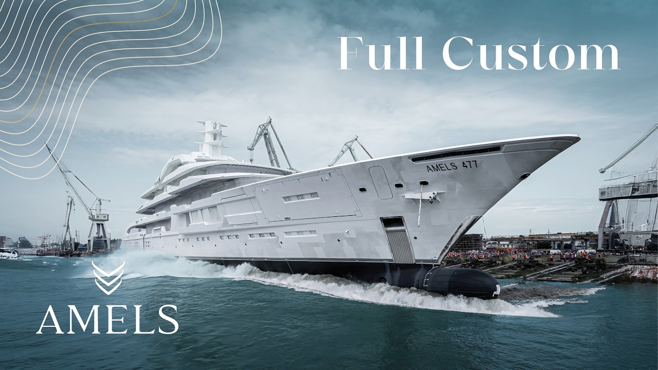 The largest in-build yacht in the Netherlands launched! The Amels 120 Full Custom