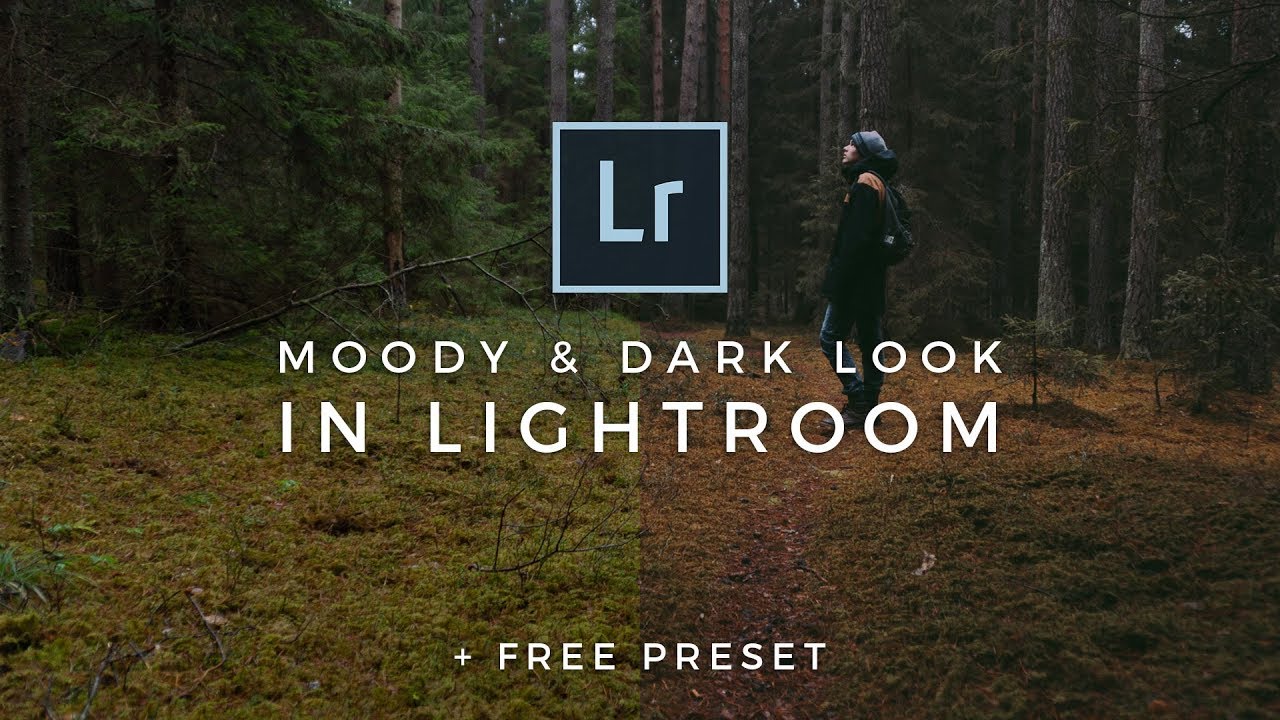 Dark Moody Lightroom Editing Tutorial (FREE LIGHTROOM PRESET) How to edit dark and moody photo style