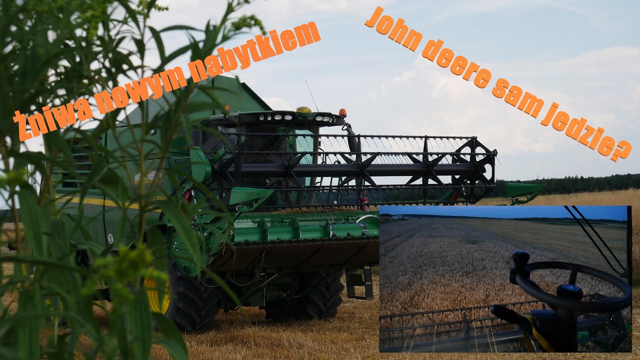 John Deere jedzie na GPS??? Żniwa nowym nabytkiem John Deere t550i w Gr.Dolecki