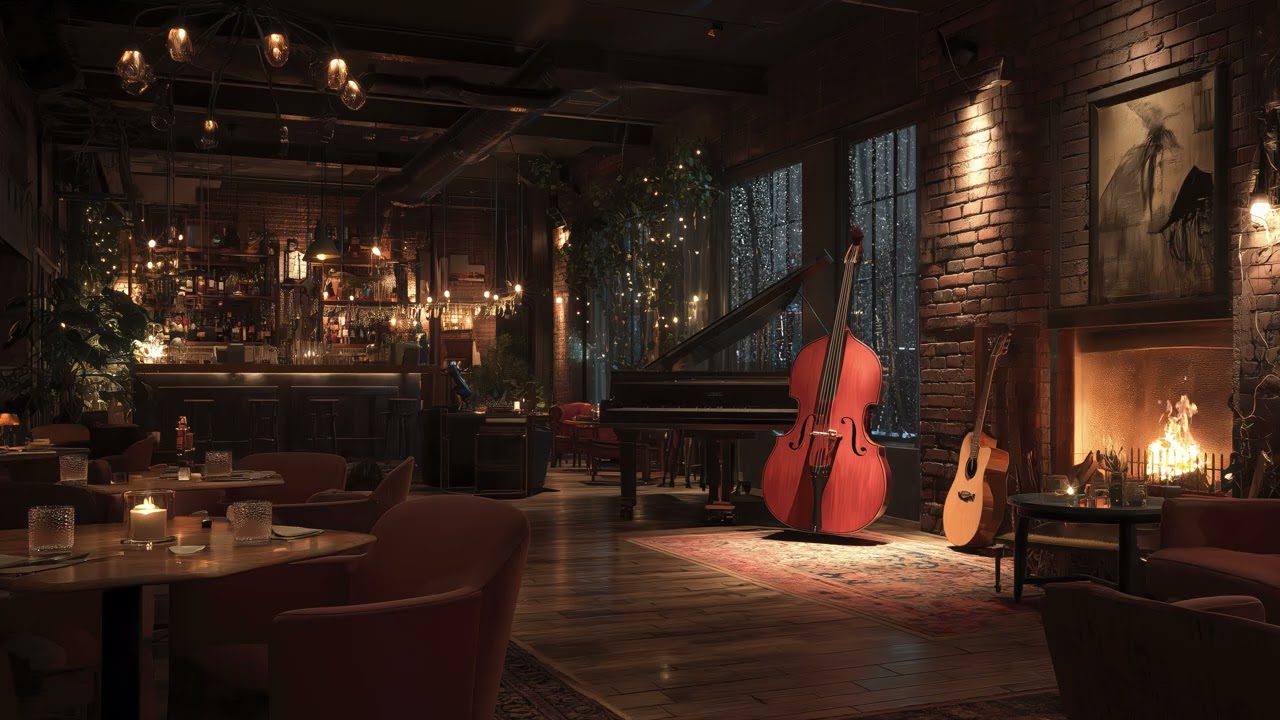Late Night Jazz Bar Music (4K)