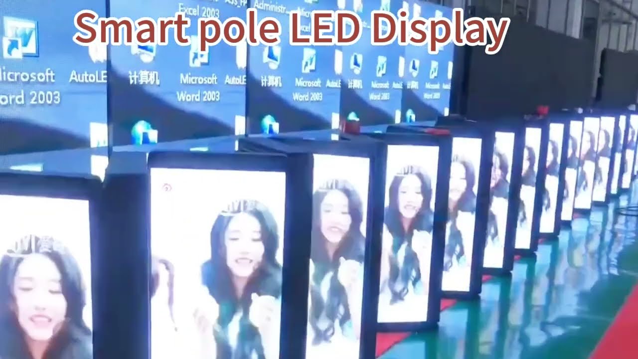 Smart pole LED Display