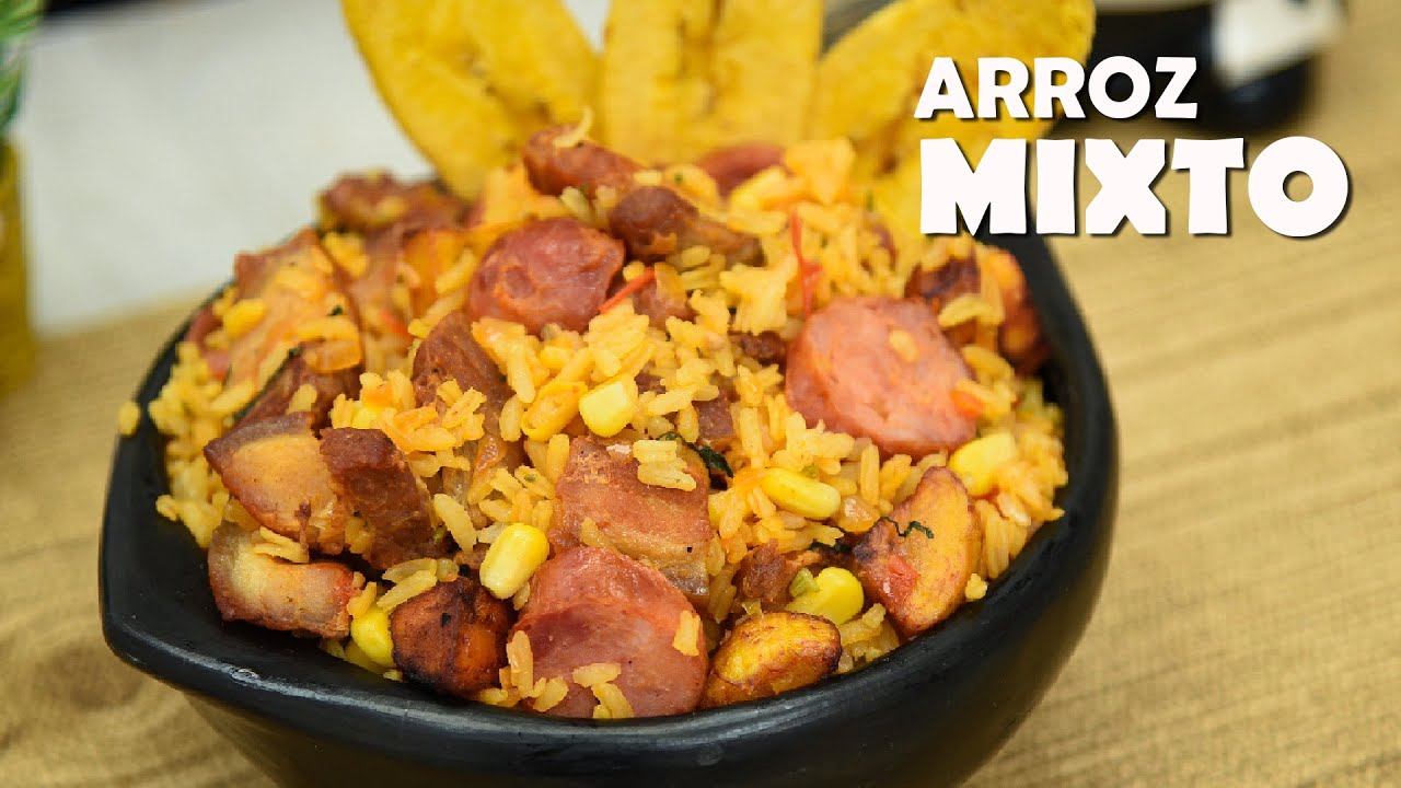 Cómo Hacer Arroz Mixto Fácil/Receta Colombiana/ Receta Fácil Arroz Paisa/Cocina Fácil Arroz Mixto