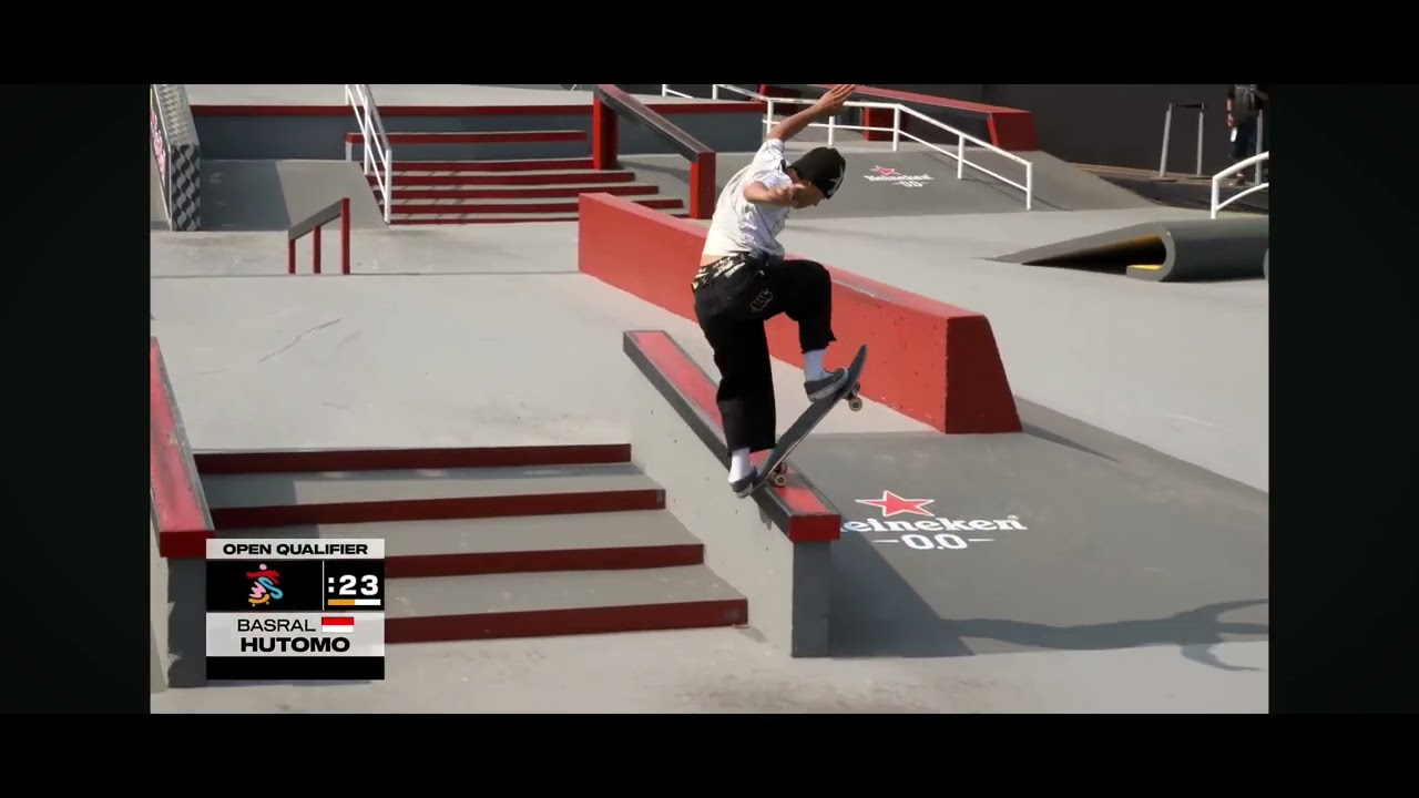 Basral graito Hutomo run 1 open qualifier world skate Sao paulo 2026