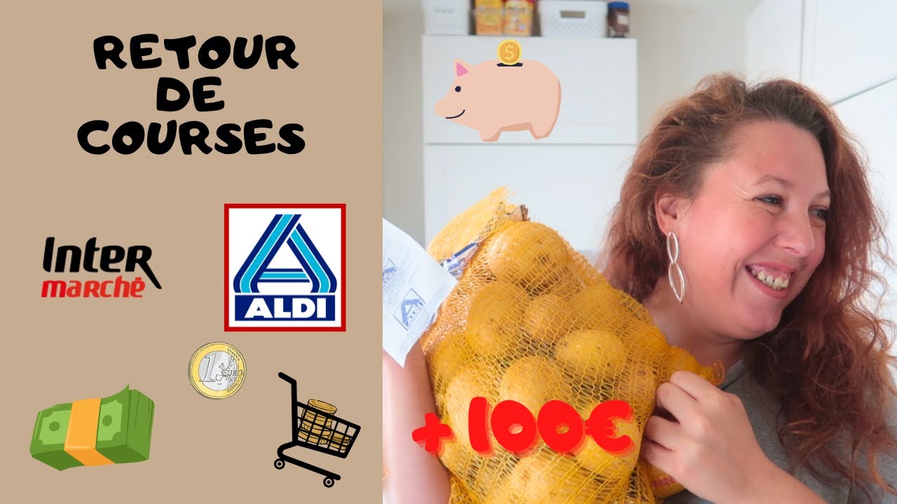 RETOUR DE COURSES ALDI ET INTERMARCHE
