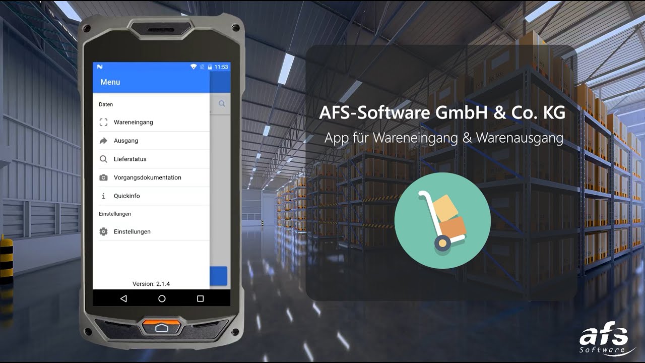 AFS-Lagerverwaltungs App für iOS und Android