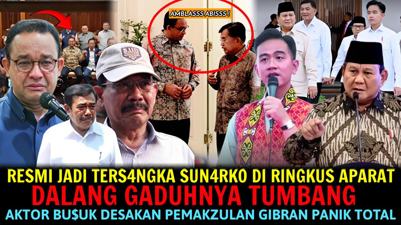 RESMI JADI TERS4NGKA SUN4RKO DIRINGKUS APARAT❗DALANG GADUHNYA TUMBANG🤭 AKTOR PEMAKZULAN GIBRAN PANIK