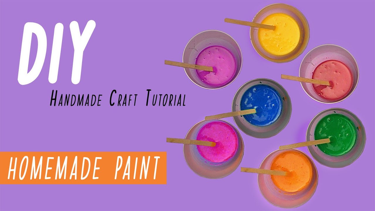 How to make paint at home | DIY crafts tutorial | Homemade Paint for kids | Handcraft do it yourself