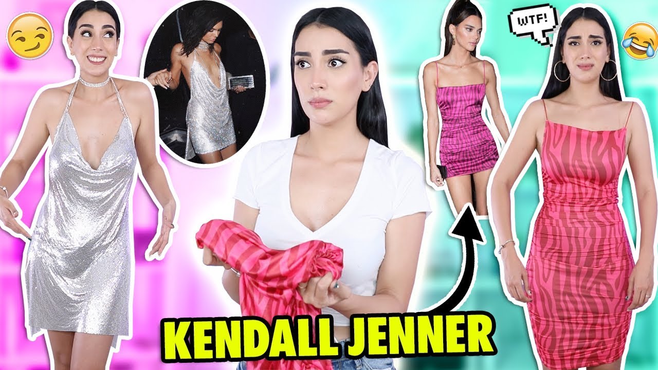 PROBANDO LOS VESTIDOS de KENDALL JENNER! 😐Baratos de Aliexpress ¿Vale la pena? 🤑  | Claudipia