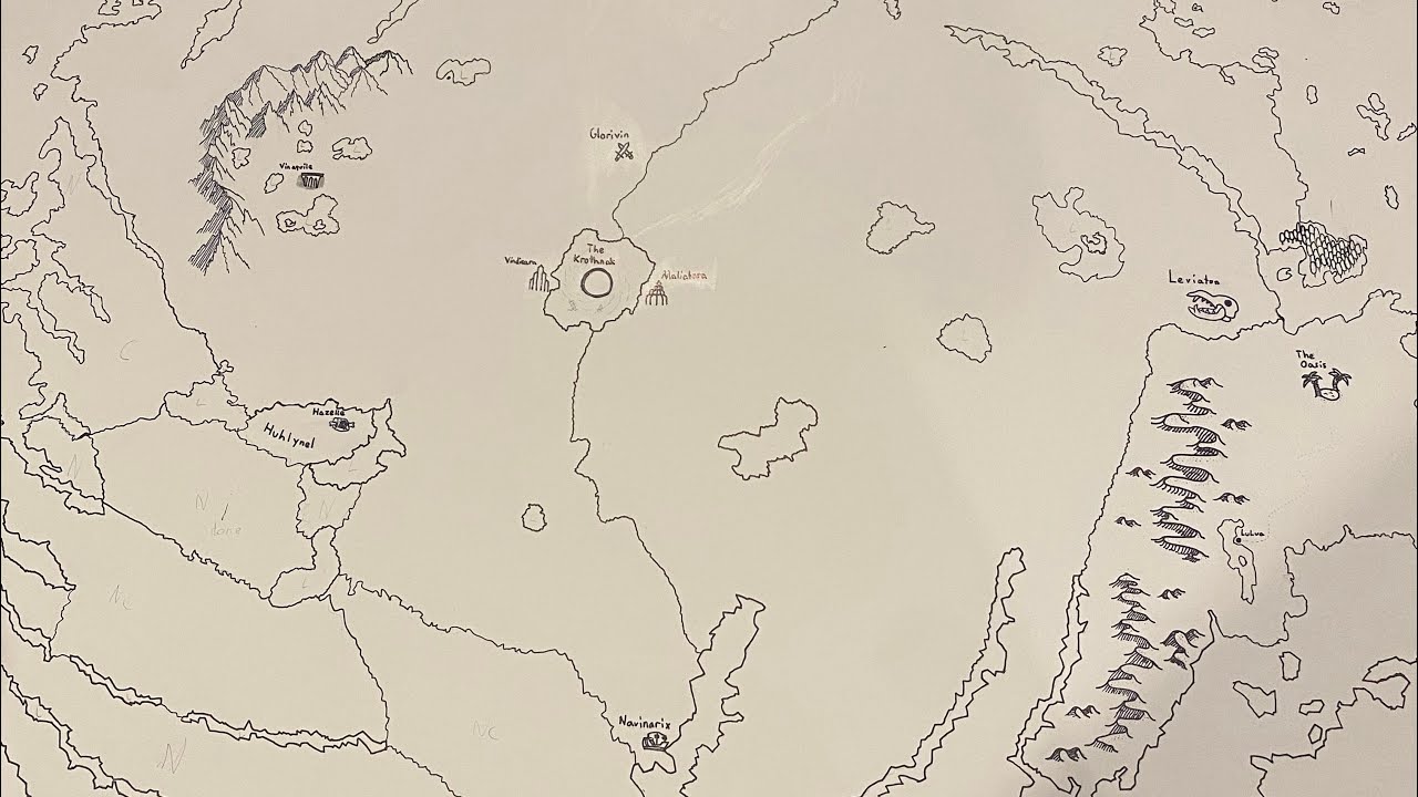 Making a fantasy map to get off of my phone 